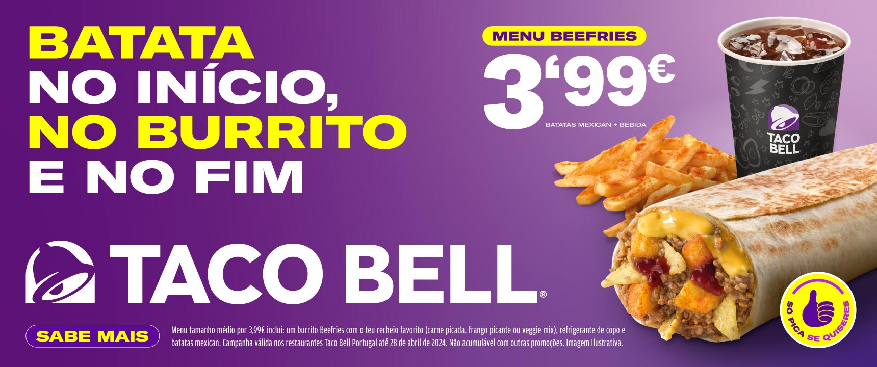 Beefries Taco Bell Promoção