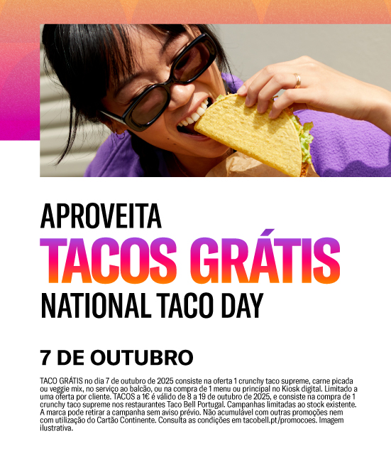 Taco National Day - Tacos grátis